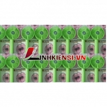 QUẠT PHUN SƯƠNG MINI TÍCH ĐIỆN MÀU XANH