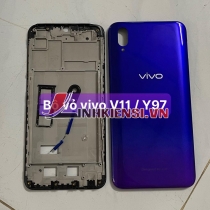 VỎ VIVO V11 MÀU XANH TÍM FULL SƯỜN, KHAY SIM